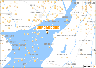 map of Wafādārpur