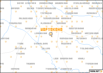 map of Wafyakaha