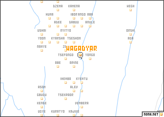 map of Wagadyar