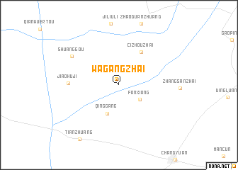 map of Wagangzhai