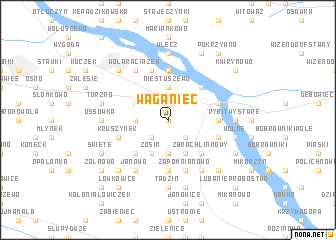 map of Waganiec