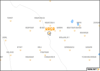 map of Waga