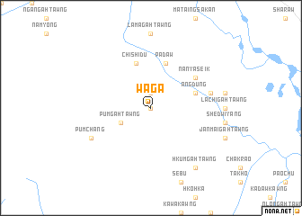 map of Wāga