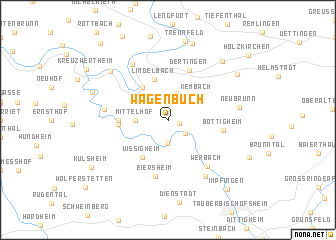 map of Wagenbuch