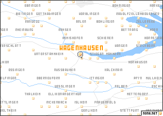 map of Wagenhausen