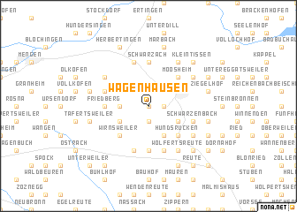 map of Wagenhausen