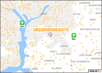 map of Waggaman Heights