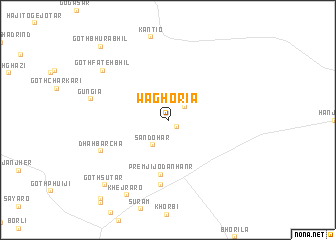 map of Wāghoria