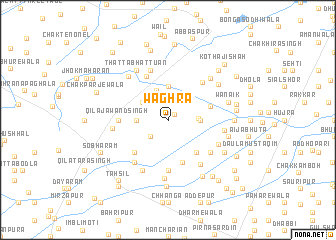 map of Wāghra