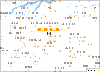 map of Waghwāl Bāla