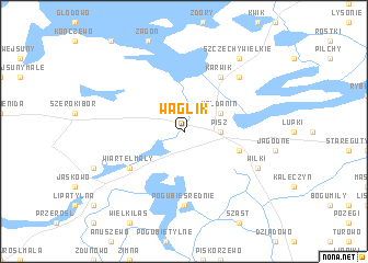 map of Wąglik