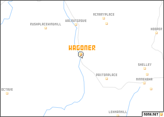 map of Wagoner