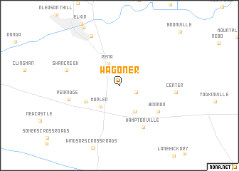 map of Wagoner