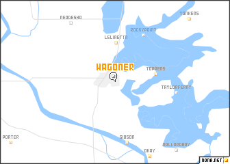map of Wagoner