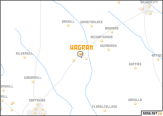 map of Wagram