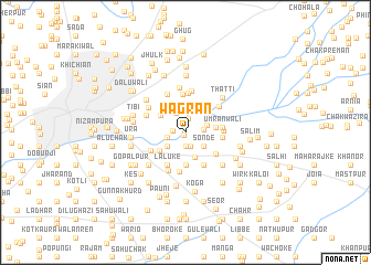 map of Wagrān