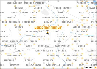 map of Wągrodno Nowe