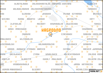map of Wągrodno