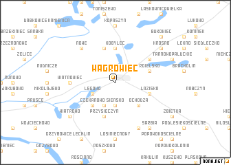 map of Wągrowiec