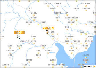 map of Wagum