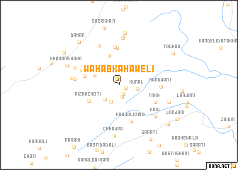 map of Wahāb ka Haweli