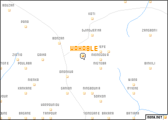 map of Wahablé