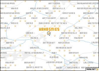 map of Wahagnies