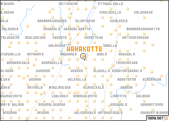 map of Wahakotte