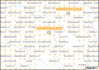 map of Waharakgoda
