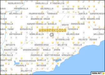 map of Waharakgoda