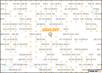 map of Wahdorf