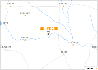 map of Wāhegaon