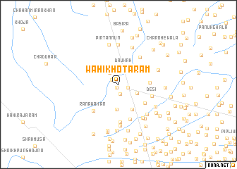 map of Wāhi Khota Rām