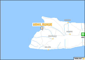 map of Wahilauhue