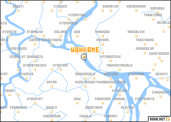 map of Wahkame