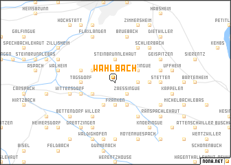 map of Wahlbach