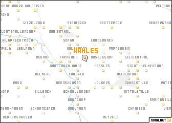 map of Wahles