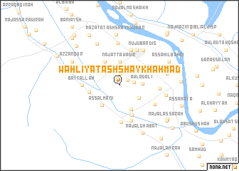 map of Waḩlīyat ash Shaykh Aḩmad