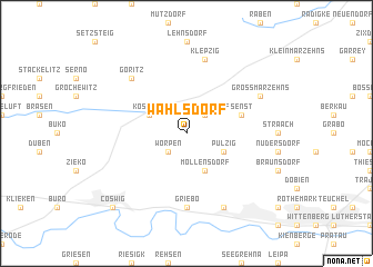 map of Wahlsdorf