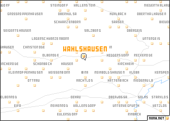 map of Wahlshausen