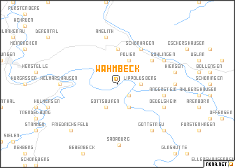 map of Wahmbeck