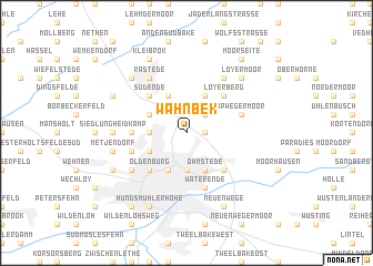 map of Wahnbek