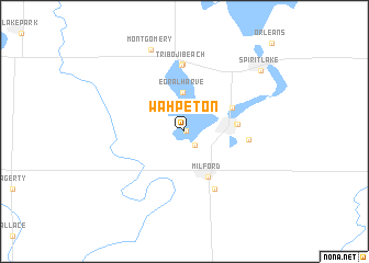 map of Wahpeton
