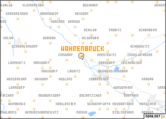 map of Wahrenbrück