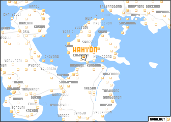 map of Wahyŏn