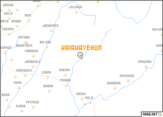 map of Waiawayehun