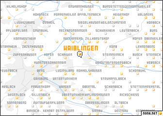 map of Waiblingen