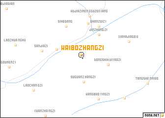 map of Waibozhangzi