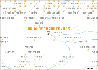 map of Waidhofen an der Ybbs