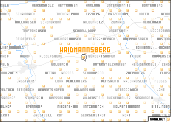 map of Waidmannsberg